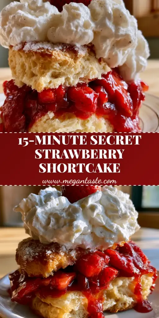 Paula Deen Strawberry Shortcake: The Ultimate Southern Comfort Dessert 4 A towering Paula Deen Strawberry Shortcake with a golden-brown buttermilk biscuit, macerated strawberries, and thick vanilla bean whipped cream.